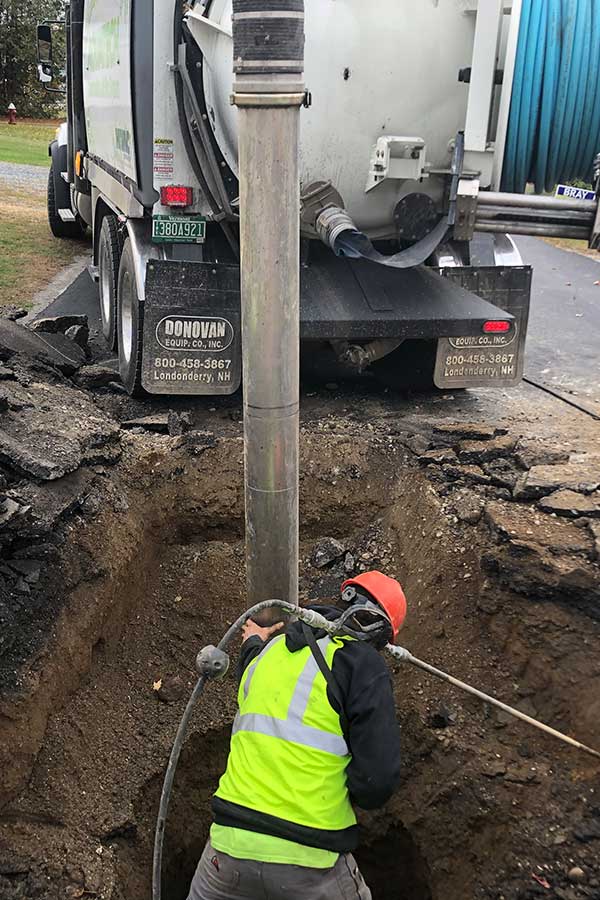 Aquatech Hydro Excavate Water Leak